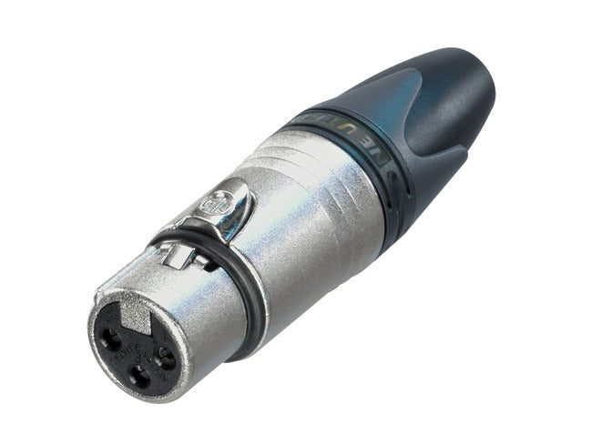 Neutrik NC3FXX - 3-Pin female XLR Jack Connector, Nickel-Plated