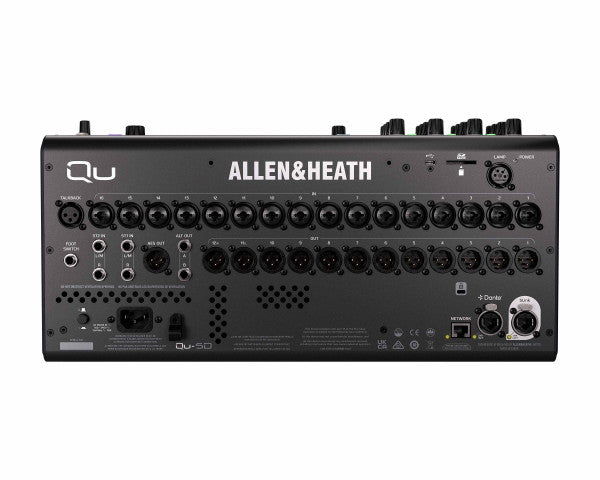 Qu-5D 16IN / 12OUT 96kHz Rackmountable Digital Mixer Dante