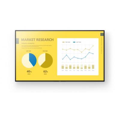 Sony 65" FW-65EZ20L Commercial Display 65" Black, Large Format Display, 4K, 350 cd/m², 16/7, 3x HDMI Business-friendly with easy content sharing, control and customization