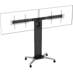 Motorised Dual Flat Panel Floor Stand VFM-F50T/D
