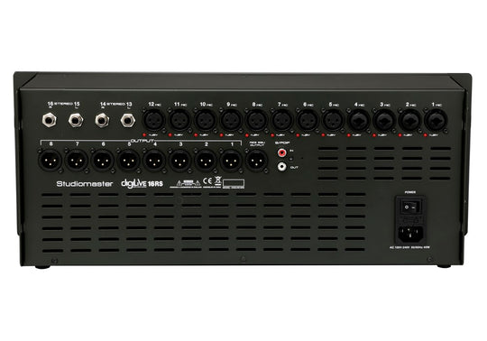 Studiomaster DigiLive 16RS 16 Input 8 Output Digital Rack Mixer