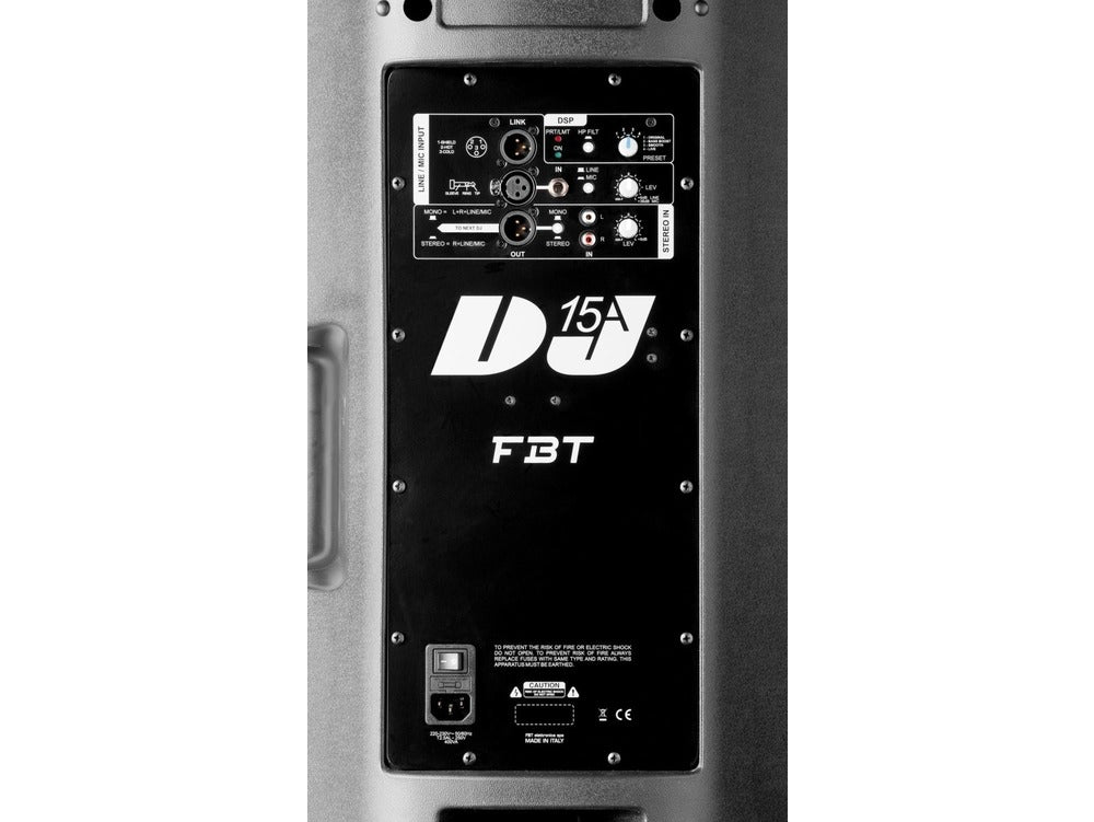 FBT DJ 15A 15" + 1" Active Speaker - DJ variant of J15A