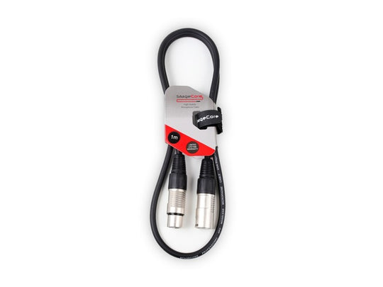 CORE 350 -  XLR Male to XLR Female Connector - Black