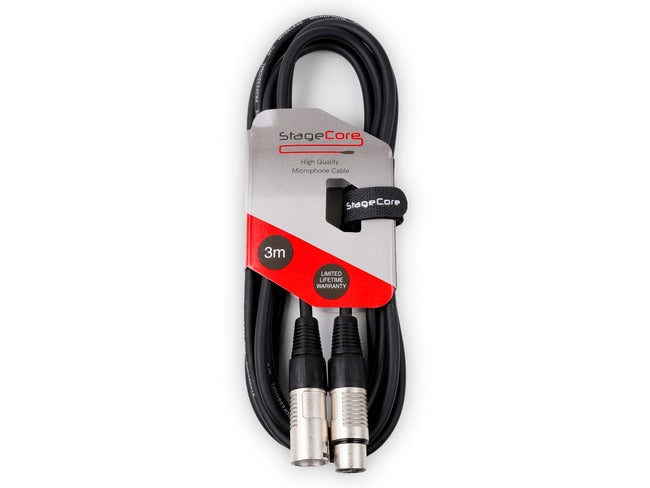 CORE 350 -  XLR Male to XLR Female Connector - Black