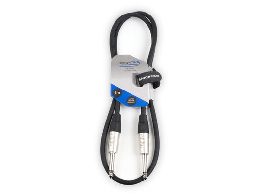 CORE 100 - 6.35mm Mono Jack Plug Instrument Cable - Black