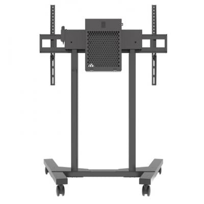 B-Tech BT8558/B Momentum E-Lift Motorised Height Adjustable Flat Screen Trolley