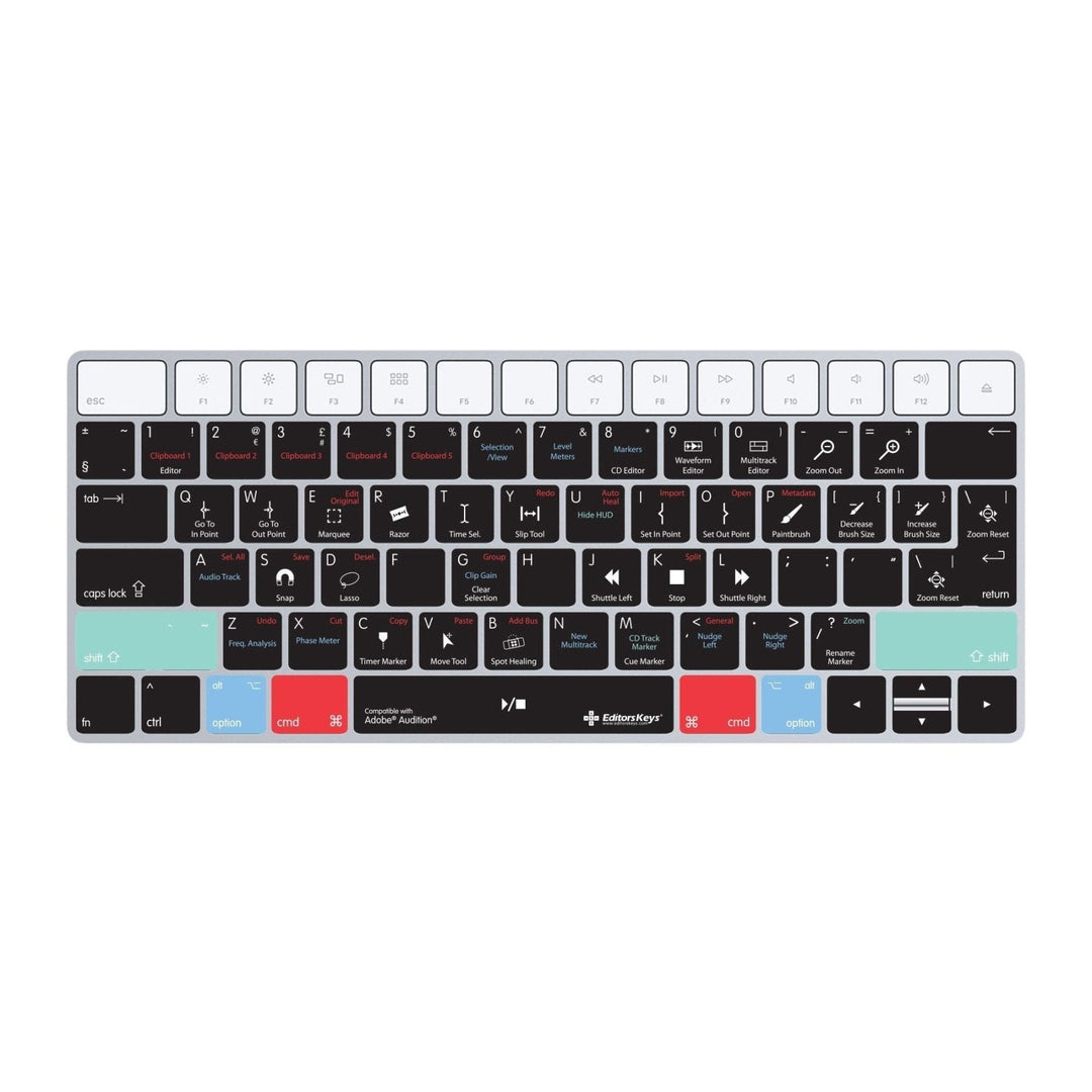 Adobe Audition Keyboard Covers for MacBook and iMac