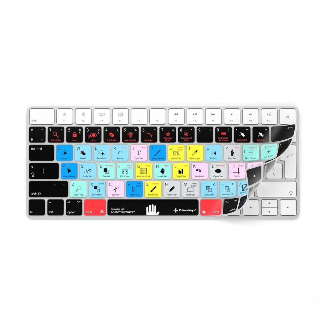 Adobe Illustrator Keyboard Covers for MacBook and iMac