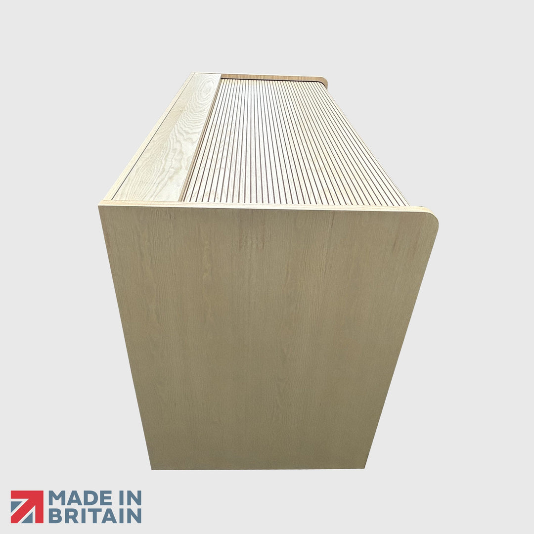Two Seater Lockable Mixing Desk Cabinet with Rolltop