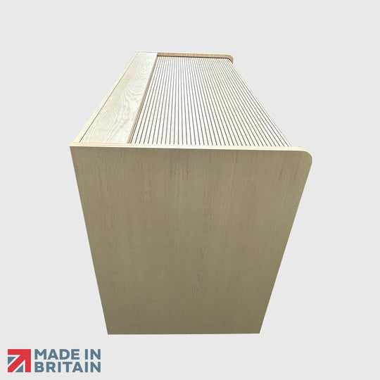 Two Seater Lockable Mixing Desk Cabinet with Rolltop