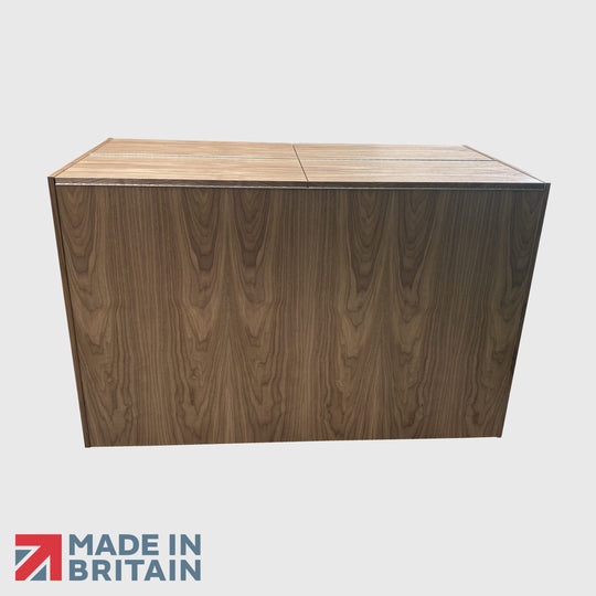 Two Seater Lockable Mixing Desk Cabinet with Folding Top