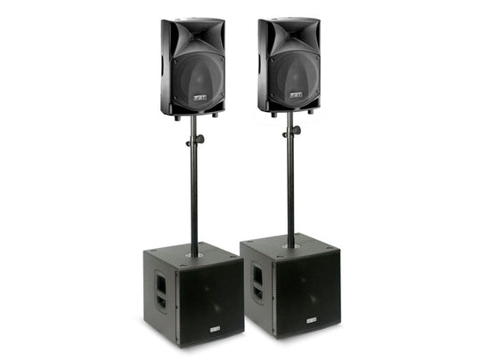FBT JM 1000 Package 3200 watts RMS Active PA System