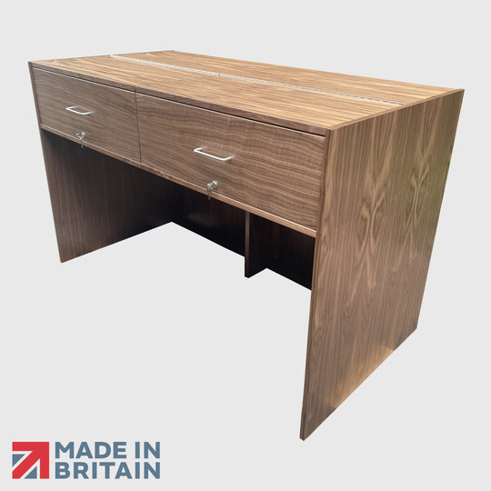 Two Seater Lockable Mixing Desk Cabinet with Folding Top