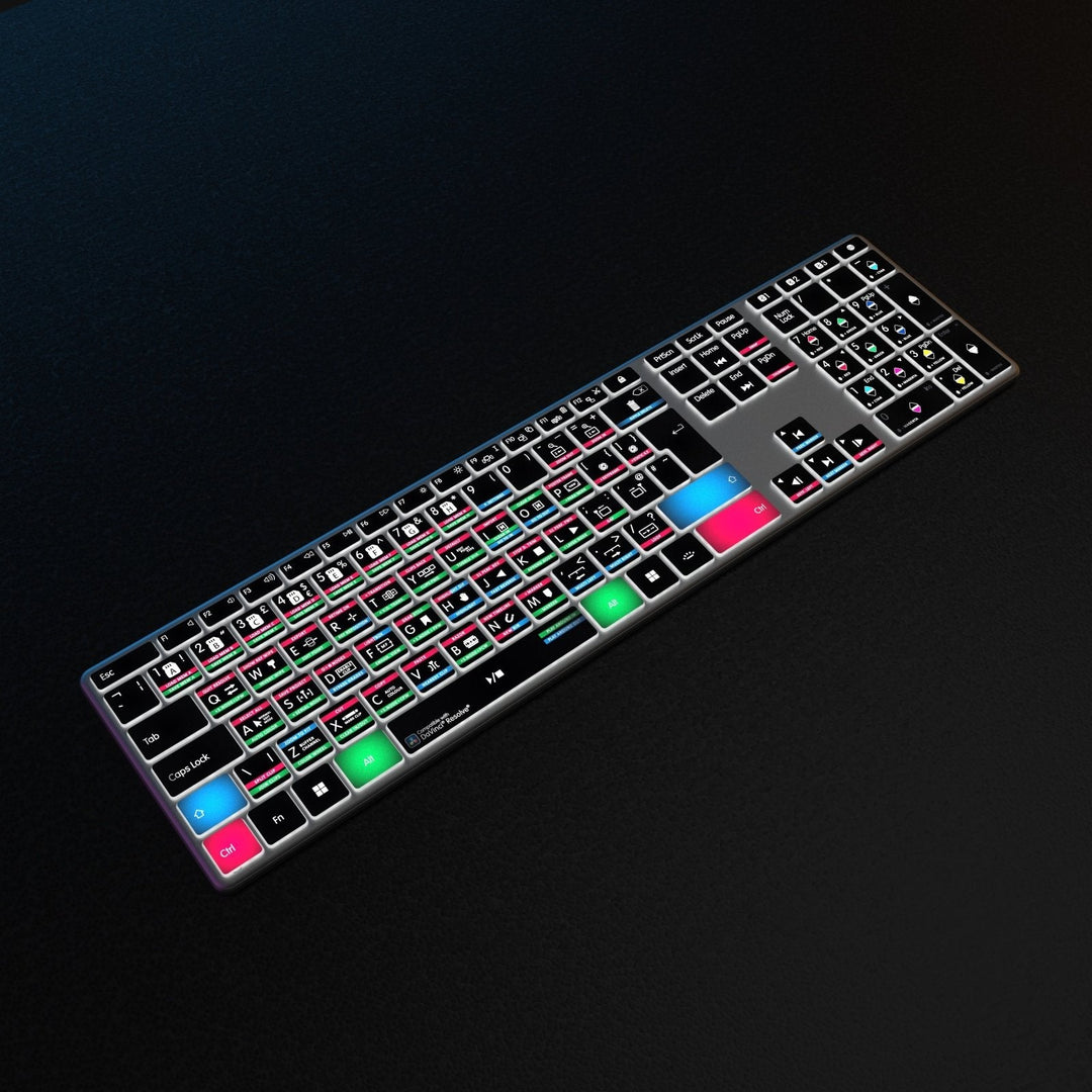 NEW Davinci Resolve Keyboard | Backlit & Wireless | Mac and PC