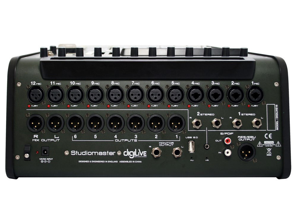 Studiomaster DigiLive 16 - 16 Input 8 Output Digital Mixer