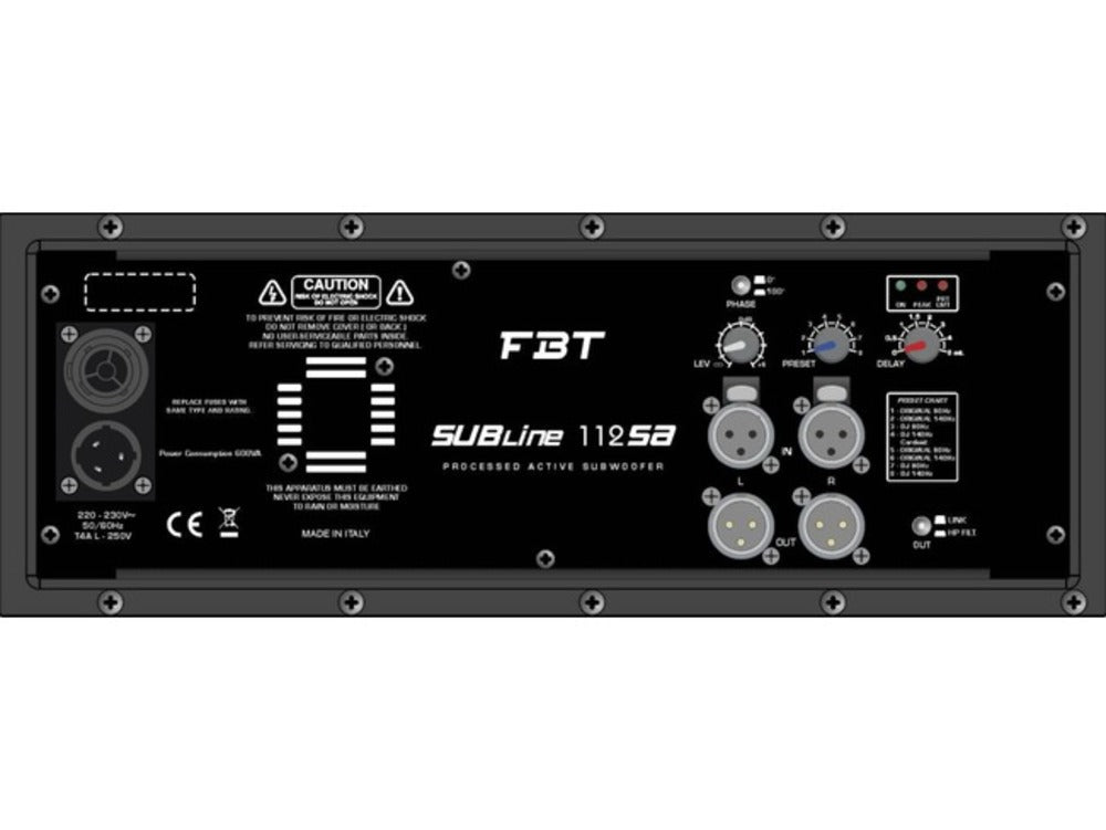 FBT PM 1000 Package 3200 watts RMS Active PA System