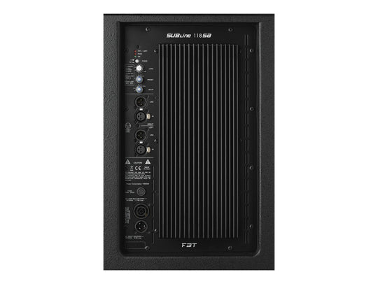 FBT SUBline 118SA Processed Active Subwoofer 1200W RMS - 134/137dB SPL