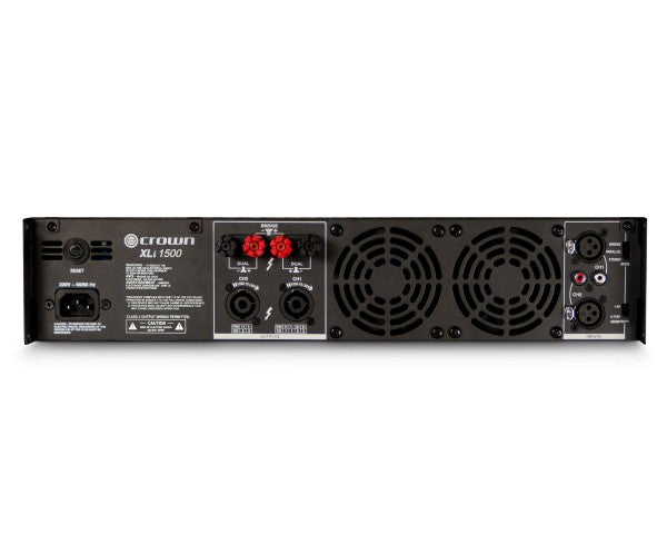 Crown XLi 1500 Rugged Power Amplifier 2 x 450W @ 4Ω 2U