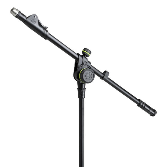 Gravity MS 2222 B Short Microphone Stand with Round Base and 2-Point Adjustment Telescoping Boom