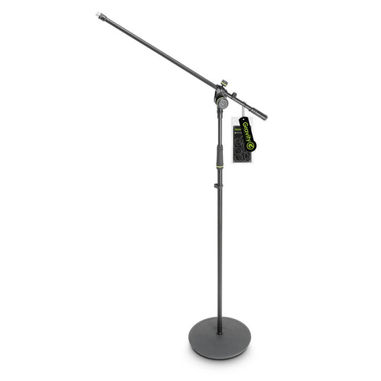 Gravity MS 2321 B Microphone Stand with Round Base and 2-Point Adjustment Boom