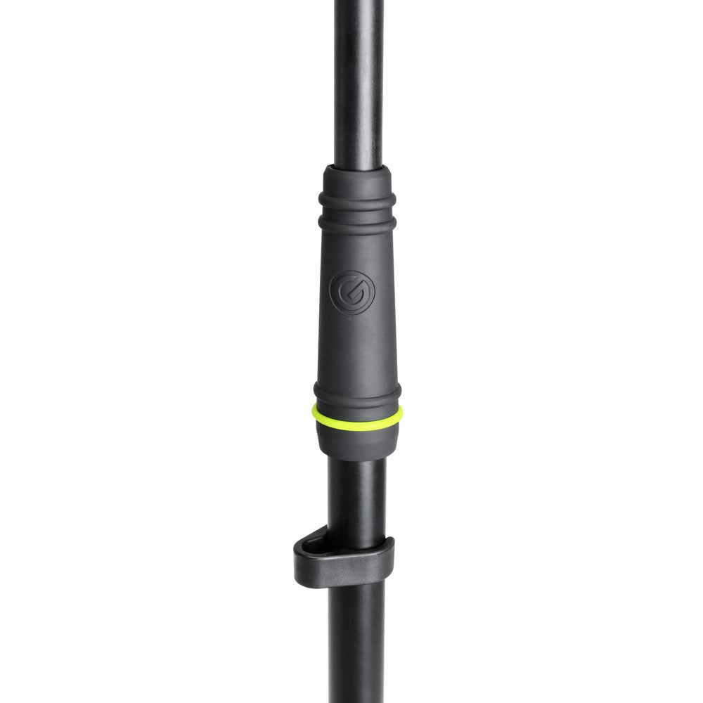 Gravity MS 2322 B Microphone Stand with Round Base and 2-Point Adjustment Telescoping Boom, Long