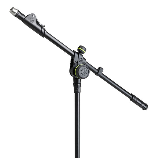 Gravity MS 4222 B Short Microphone Stand with Folding Tripod Base and 2-Point Adjustment Telescoping Boom