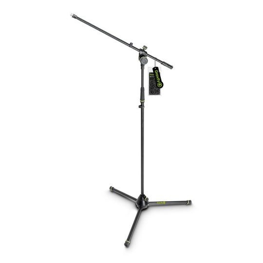 Gravity MS 4321 B Microphone Stand with Folding Tripod Base and 2-Point Adjustment Boom