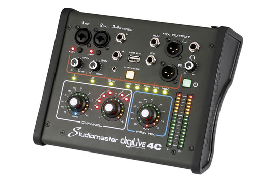 Studiomaster DigiLive 4C - 4 Input Compact Digital Mixer