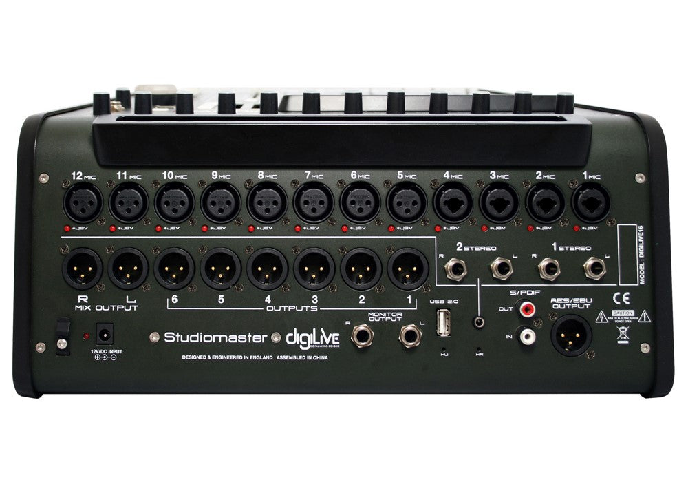 Studiomaster DigiLive 16 - 16 Input 8 Output Digital Mixer