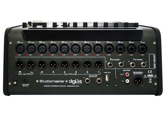 Studiomaster DigiLive 16 - 16 Input 8 Output Digital Mixer