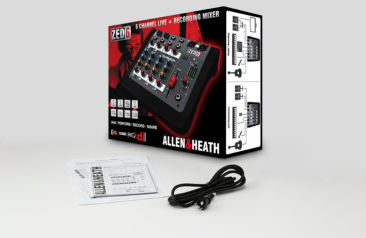 Allen & Heath ZED6 2-Mic/Line 2 Stereo i/p Console with 60mm Faders